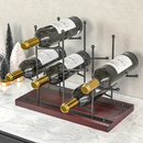 Tabletop Metal Wine Rack for 6 Bottles