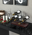 Tabletop Metal Wine Rack for 6 Bottles