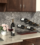 Tabletop Metal Wine Rack for 6 Bottles
