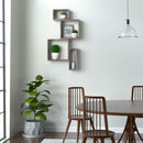 4 Cube Wall Mounted Rustic Floating Shelves