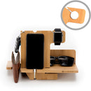 Wooden Charger Dock Stand Organizer