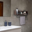 Floating Kitchen Shelf with Towel Bar