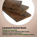 Set of 3 Black Wall Wire Torched Wood Floating Shelves