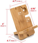Bamboo Charger Dock Stand Organizer