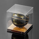 Basketball Display Case with Wooden Base