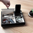 Valet Tray Organizer for Nightstand and Desk (Black)