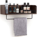 Floating Kitchen Shelf with Towel Bar