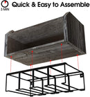 2 Tier Power Tool Storage and Organizer with 4 Metal Drill Slots