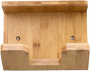 Wall Mount Bamboo Skateboard Holder with Shelf