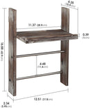 Wall Mount Towel Rack with Shelf