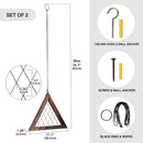 Set of 2 Triangle Frame Hanging Airplant Holder