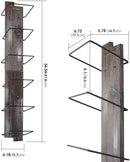6 Tier Wall Mount Towel Rack Shelf Holder