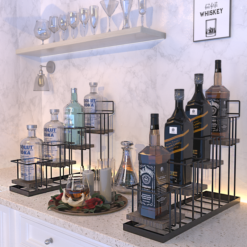 4 Tier Syrup Bottle Holder Rack – J JACKCUBE DESIGN