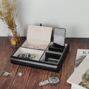 Valet Tray Organizer for Nightstand and Desk (Black)