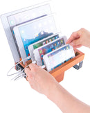 Wooden Smartphone, Tablet, Watch Charging Station Dock