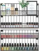 Set of 2 Wall Mount Spice Bottle Rack (2 Tier)