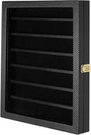 7 Tier Military Challenge Coin Display Case (Black)