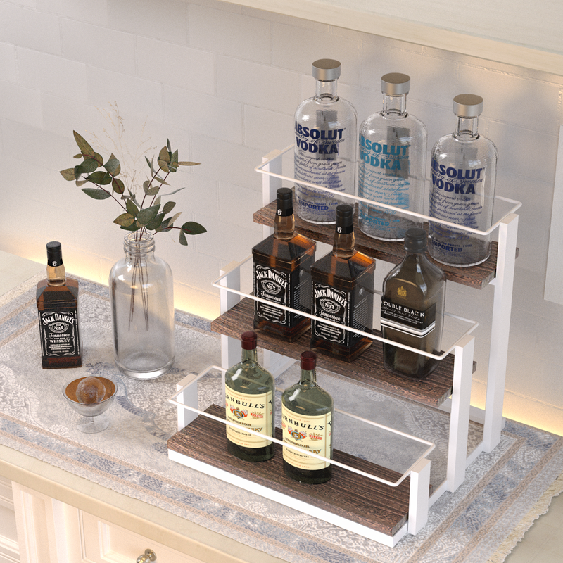 Liquor bottle storage rack hot sale