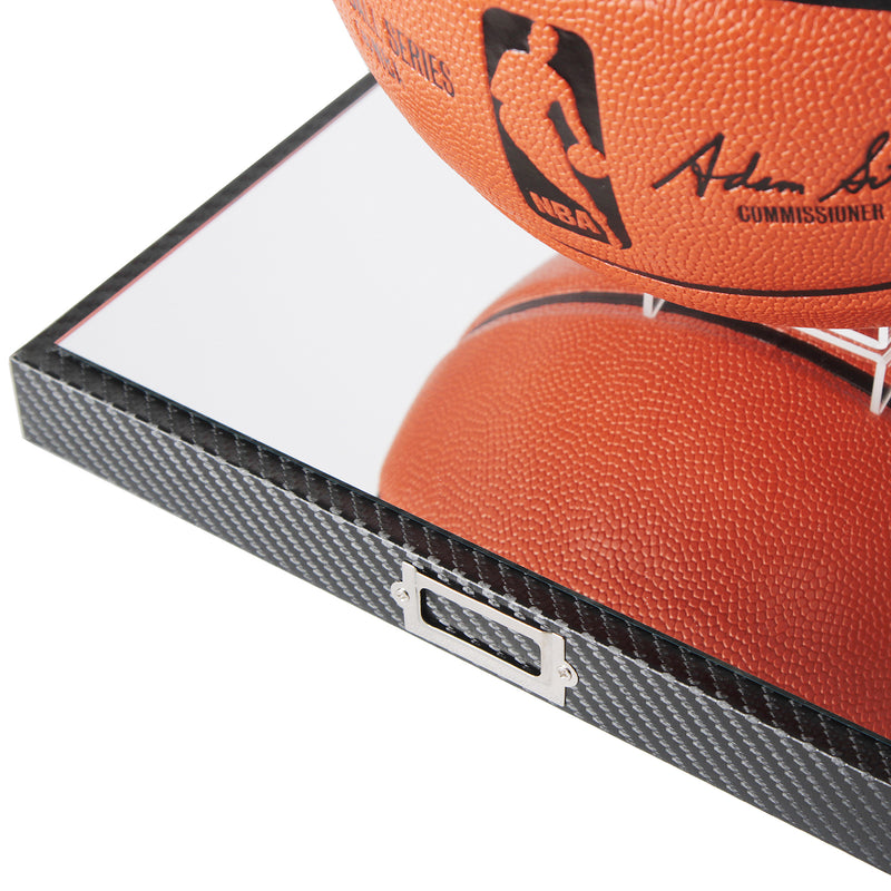 Basketball Display Case with Carbon Fiber Base