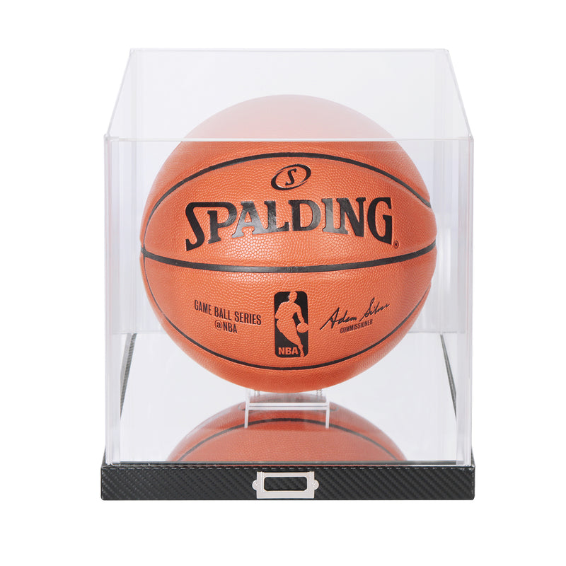 Basketball Display Case with Carbon Fiber Base