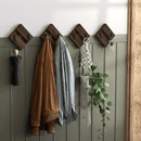 Set of 4- Rustic Wall Decorative Wooden Hangers