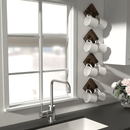 Set of 4- Rustic Wall Decorative Wooden Hangers