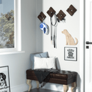 Set of 4- Rustic Wall Decorative Wooden Hangers