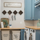 Set of 4- Rustic Wall Decorative Wooden Hangers