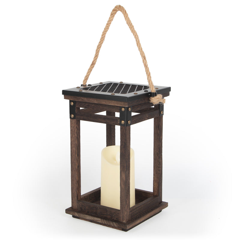 Vintage Decorative Wooden Candle Lantern