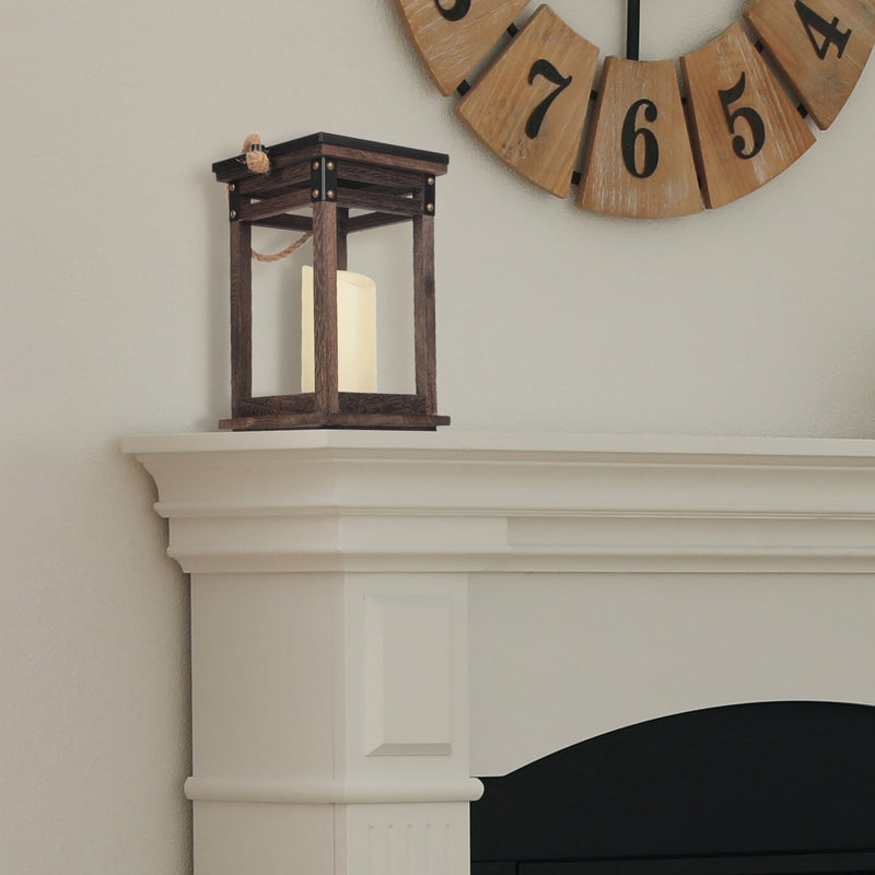 Vintage Decorative Wooden Candle Lantern