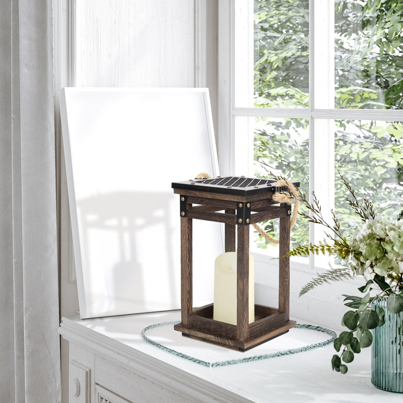 Vintage Decorative Wooden Candle Lantern