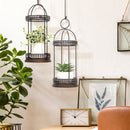 Decorative Metal LED Candle Lantern (Cage Shape)
