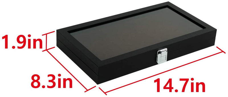 Brown Velvet Ring Display Organizer Storage Box- 72 Ring Slots