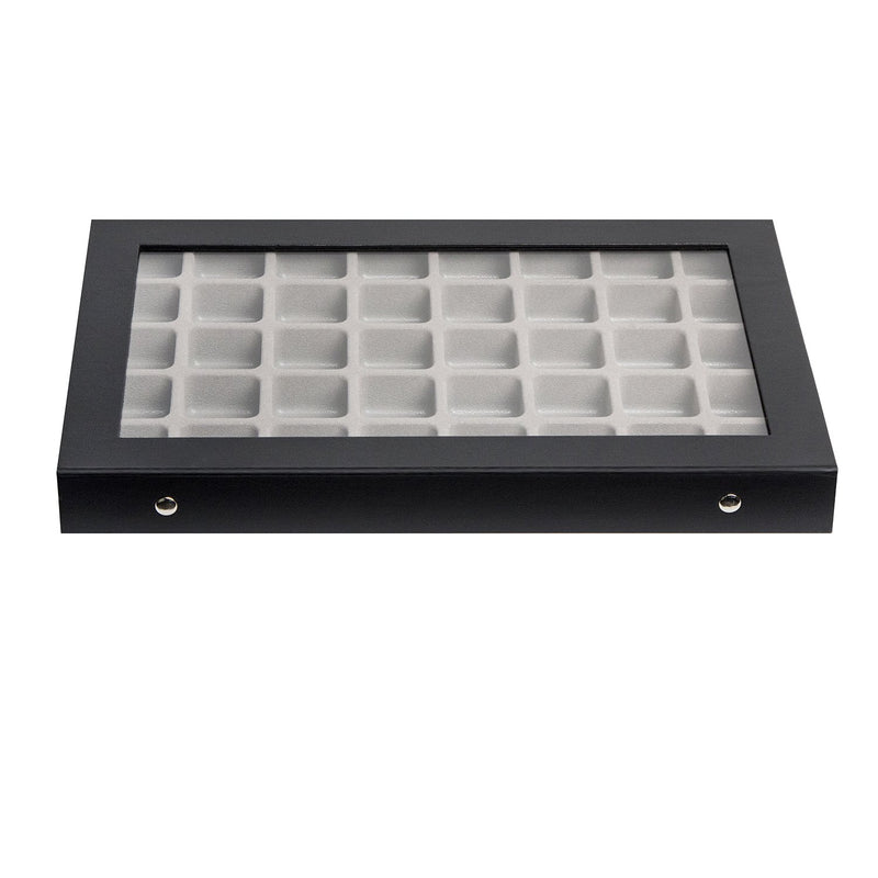 40 Compartments Jewelry Display Storage Box with Acrylic Cover