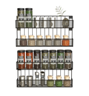 Set of 2 Wall Mount Spice Bottle Rack (2 Tier)