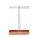 Acrylic Jewelry Tree Stand Organizer with Metal Tray