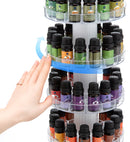 5 Tier Rotating Essential Oil Display Stand for 75 Bottles