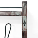 Wall Mounted Coat Rack Shelf with 5 Hooks