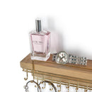 Wall Mount Jewelry Organizer with 30 Gold Metal Hooks