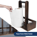 Rustic Wood BBQ Tabletop Organizer Caddy