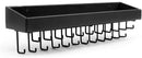 Hanging Jewelry Organizer with 23 Hooks and Shelf (Black)
