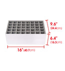 Set of 4 Different Stackable Synthetic Leather Jewelry Tray (White)