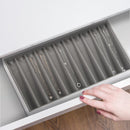 11 Necklace Comparments Stackable Synthetic Leather Jewelry Tray (White)