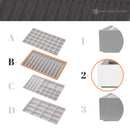 11 Necklace Comparments Stackable Synthetic Leather Jewelry Tray (White)