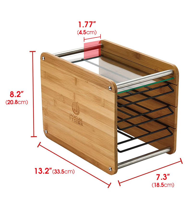 3 Tier Wooden K-Cup Coffee Pod Holder Storage Drawer (48 K-Cups)
