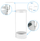 White Steel Umbrella Holder Stand for Entryway