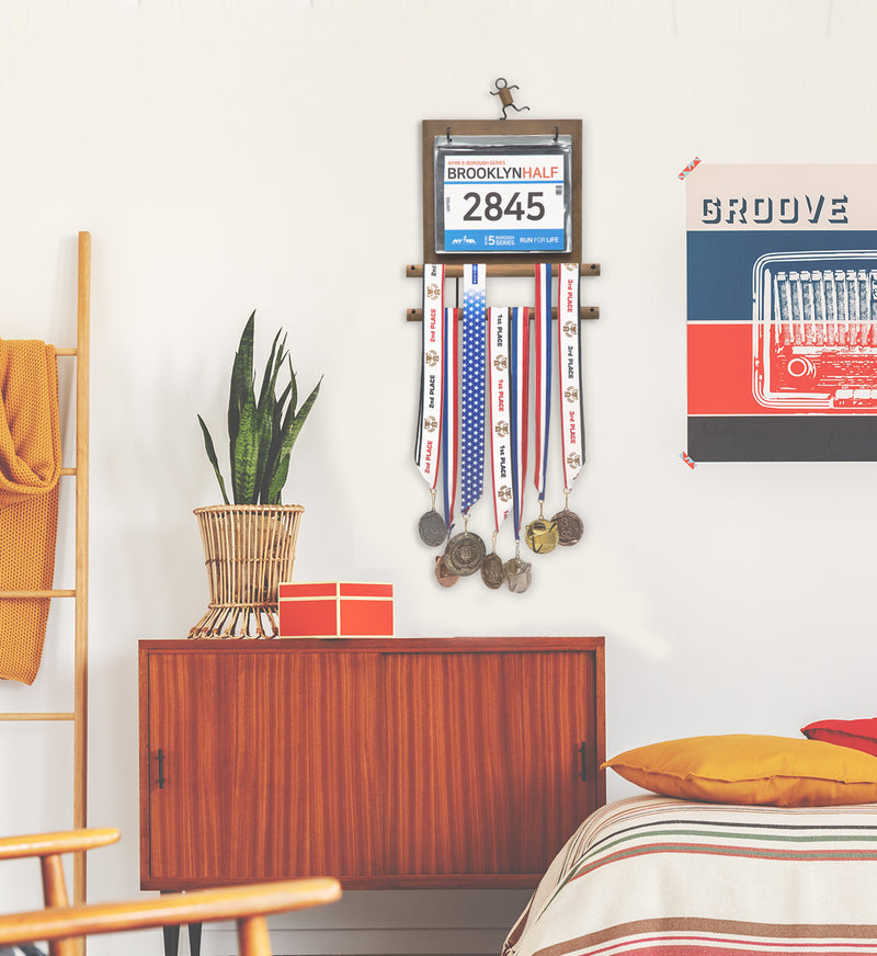 CREATCABIN Gymnastiek Medaille Hanger Display Trofee Plank met CREATCABIN Gymnastiek Medaille Hanger Display Trofee Plank met