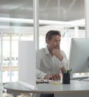 Acrylic Desk Divider Partition (23.03 x 17.91 inches)