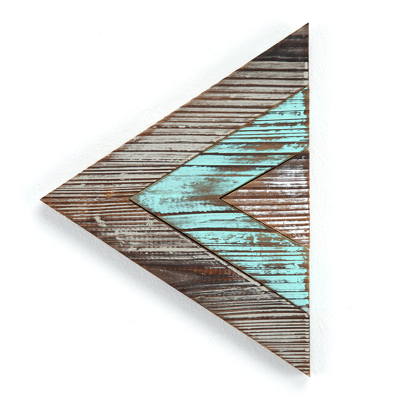 Set of 3 Rustic Wood Chevron Arrows Wall Décor