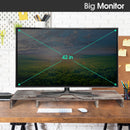 Rustic Wood Dual Monitor Stand